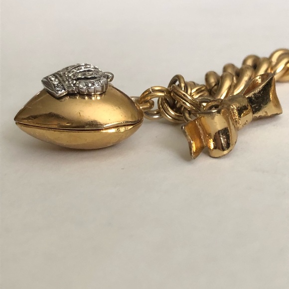 Y2K Juicy Couture Gold Heart Locket Bracelet - Picture 11 of 17